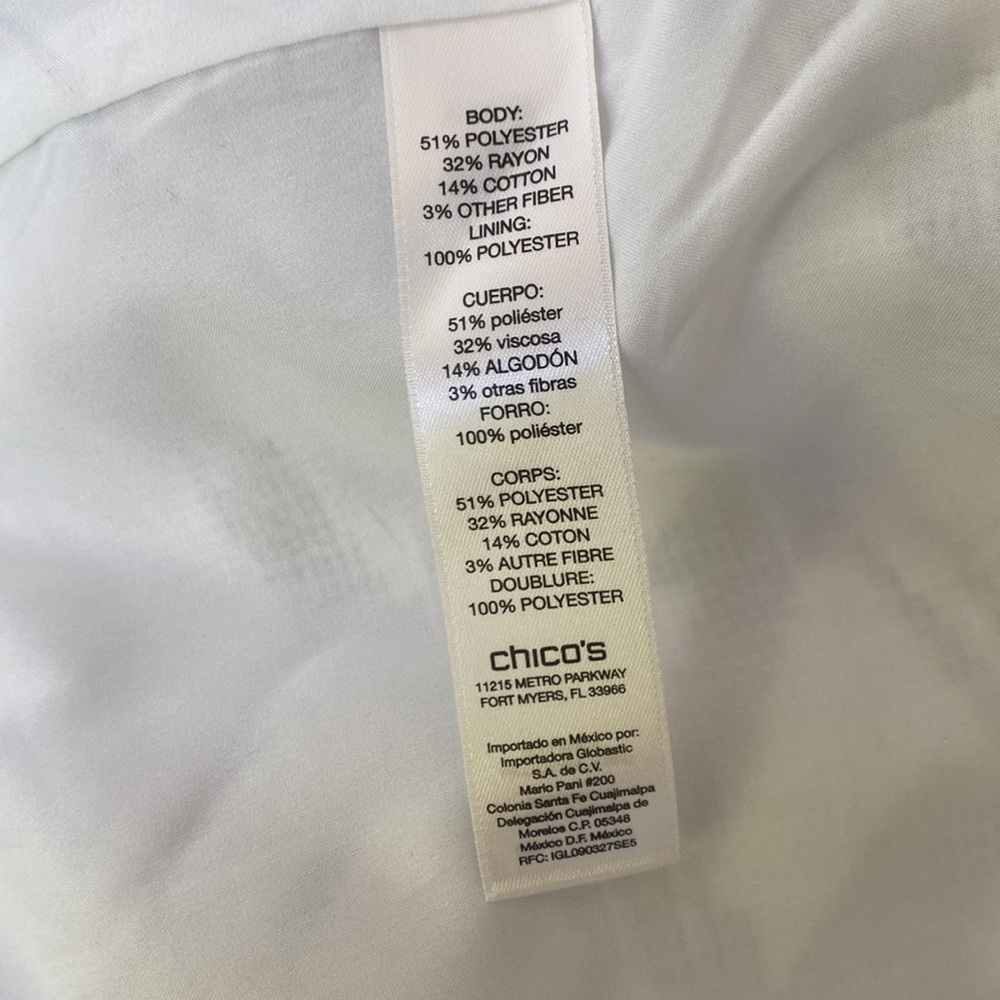 Chico’s 3 (Large) Bi-Color Geometric Jacket - Picture 12 of 14